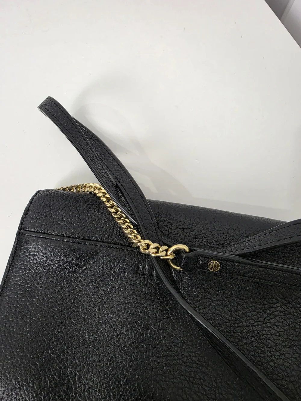 Milly Black Astor Crossbody Bag Leather